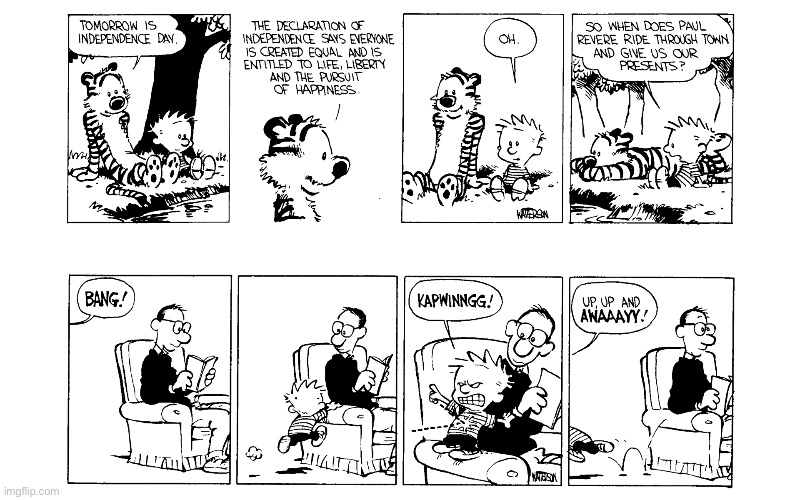 image tagged in calvin and hobbes,comics | made w/ Imgflip meme maker
