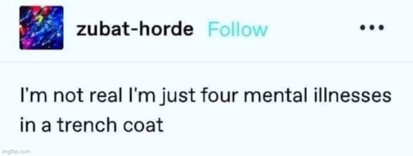 Trench coat | image tagged in mental illness,coat | made w/ Imgflip meme maker