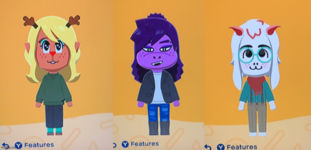 I have made Goobers in the Tomodachi Life demo! I’m so happy with how they turned out! | image tagged in deltarune,noelle,susie,ralsei,tomodachi life,mii | made w/ Imgflip meme maker