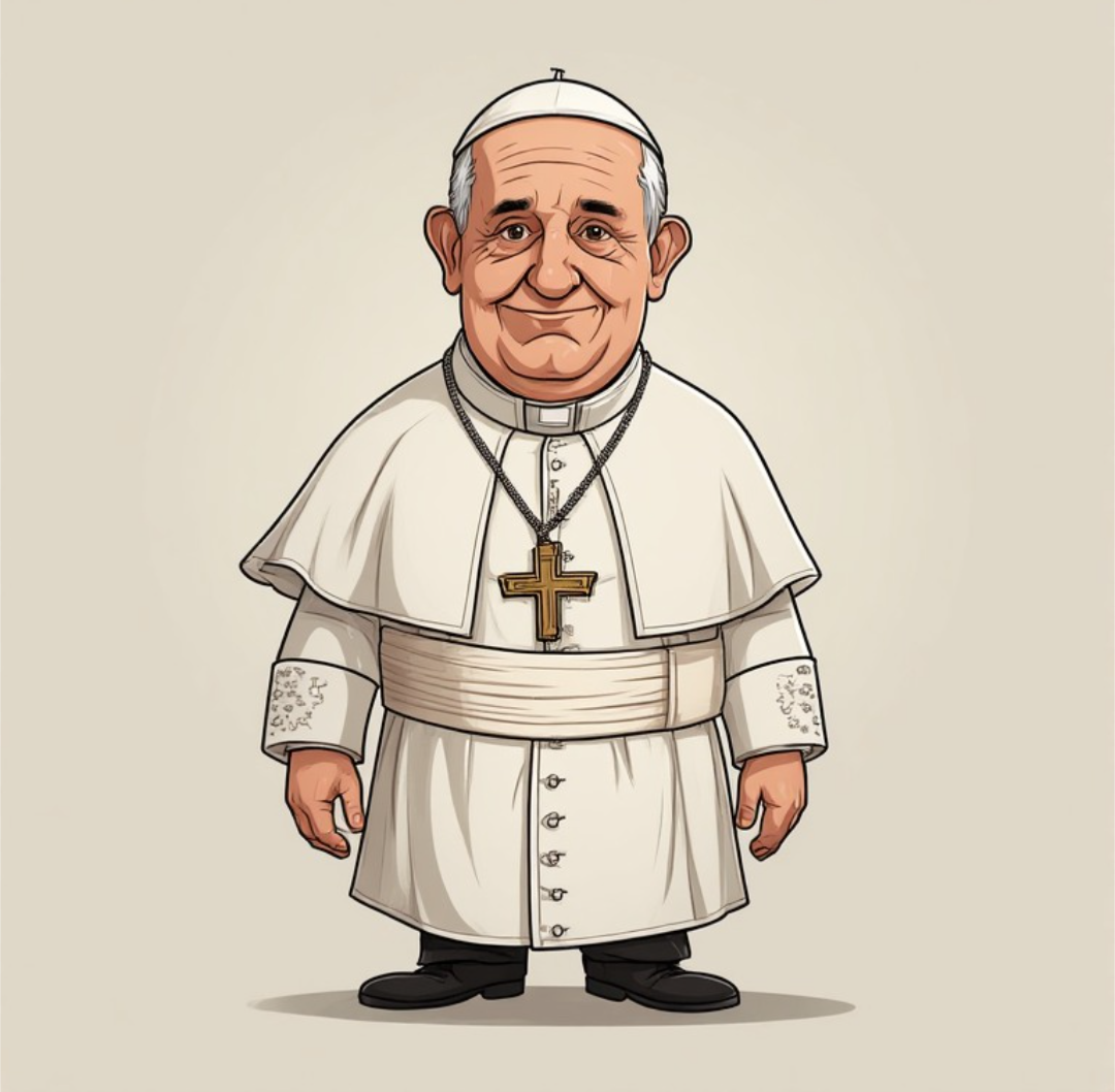 Ironic Pope Blank Meme Template
