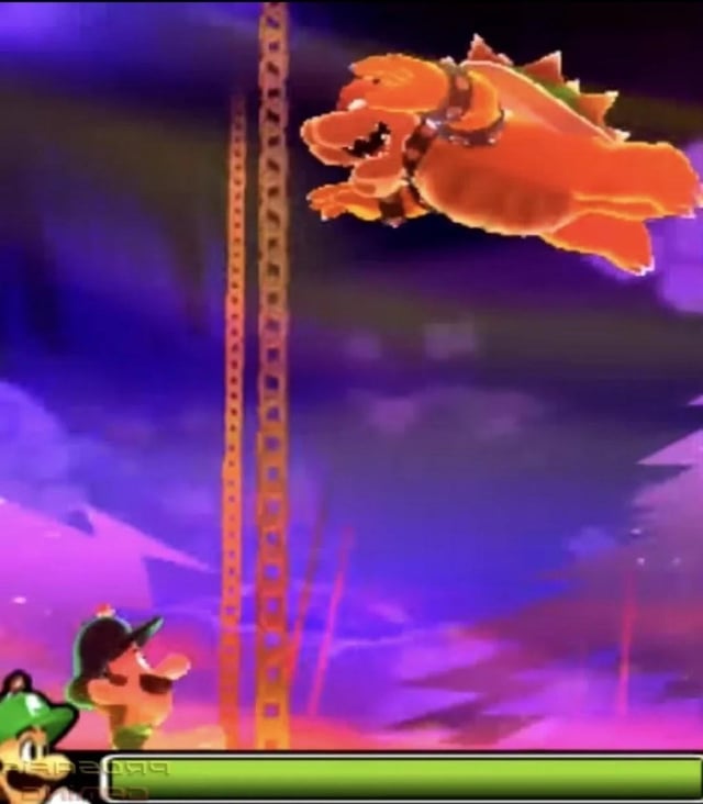 Bowser's leap Blank Meme Template