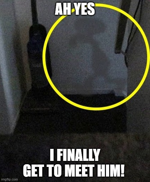 Meeting Squidward be like: | Ah yes; I finally get to meet him! | image tagged in squidward is inside your home,squidward | made w/ Imgflip meme maker