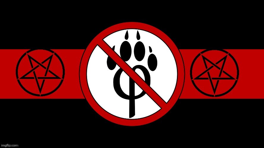 anti furry pentagram | image tagged in anti furry pentagram | made w/ Imgflip meme maker