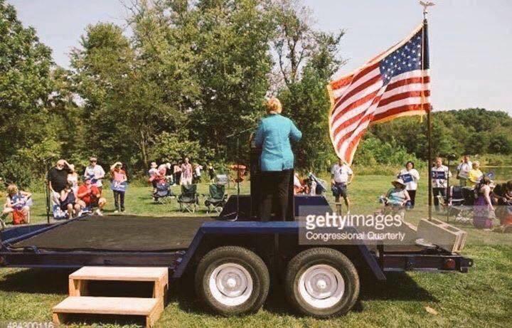 Hillary had a big crowd Blank Meme Template