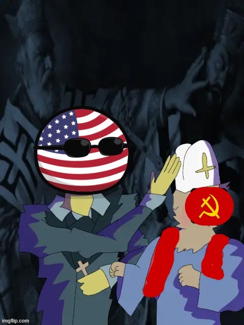 Vanquishing christian communist heresy | image tagged in communists,slap,communism,christian,patriotism,murica | made w/ Imgflip meme maker