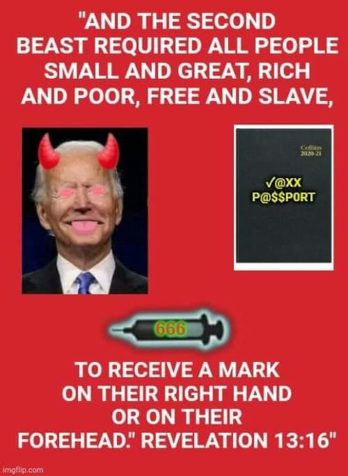 Biden Mark of the Beast Blank Meme Template