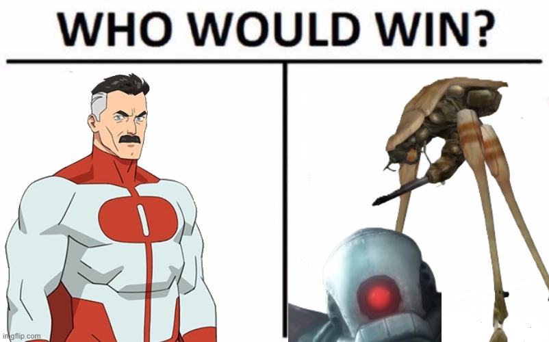 Omni-Man vs The Combine | image tagged in memes,who would win | made w/ Imgflip meme maker