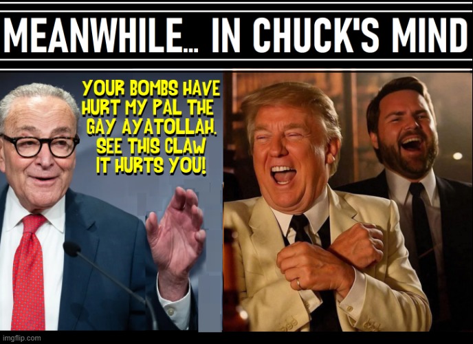 THE CLAW | image tagged in vince vance,chuck schumer,president trump,jd vance,the claw,memes | made w/ Imgflip meme maker