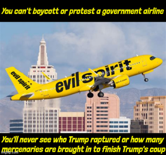 Antichrist Airline | image tagged in govenment covert airline,they're not deporting the worst,trump's importing mecenaries covertly to finish the coup,maga mirage | made w/ Imgflip meme maker