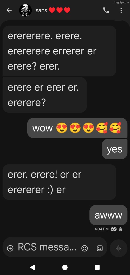 how i love roleplaying with friends as snas undertable | made w/ Imgflip meme maker