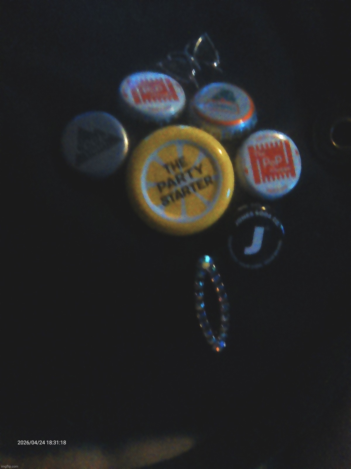 I'm making a flower out of my soda bottle tops and brooches (no I didn't have the beer one I just found it) | made w/ Imgflip meme maker