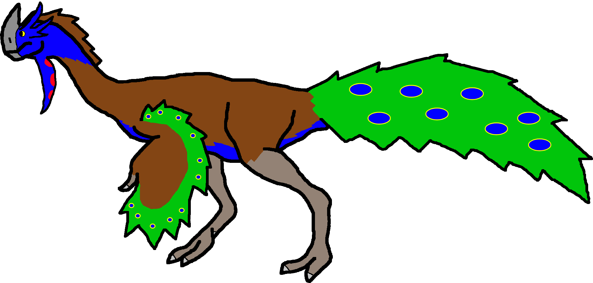 Male Gigantoraptor (Paleoverse + EOIverse) Blank Meme Template