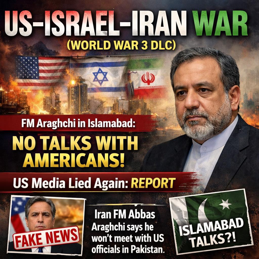 US–Israel–Iran War (World War 3 DLC) Iran FM to hold no talks wi Blank Meme Template