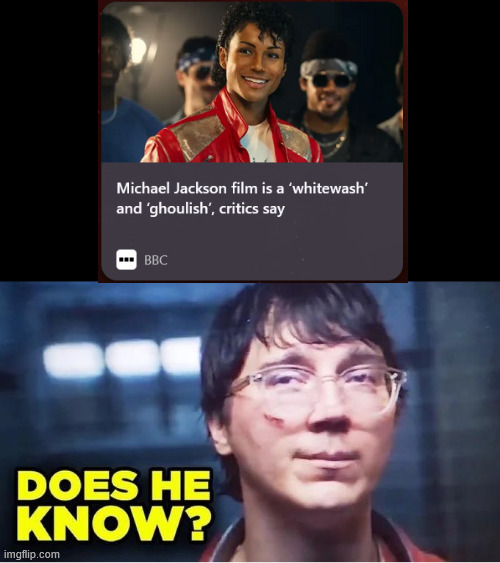 this firefox startscreen article frying me | image tagged in does he know | made w/ Imgflip meme maker