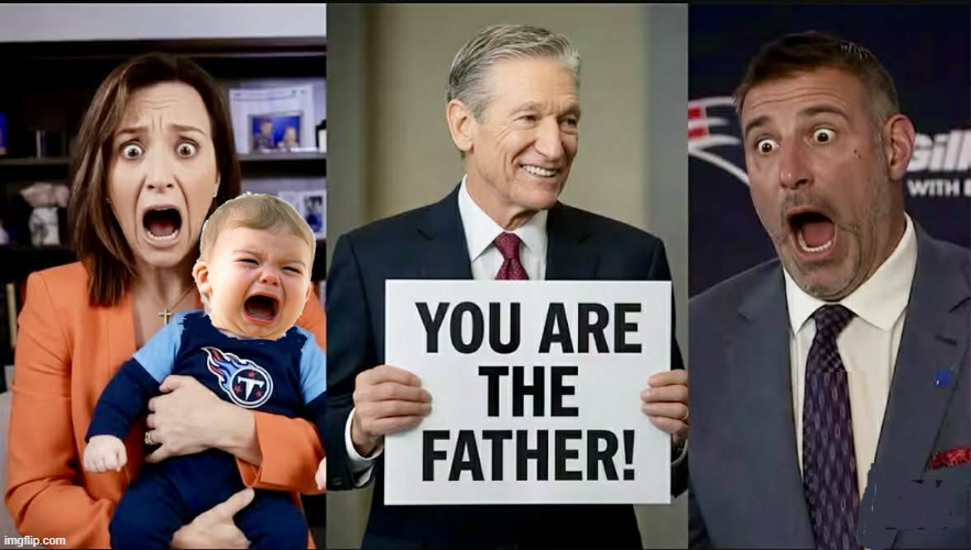 Maury Povich tells Vrabel he fathered Russini's baby Blank Meme Template