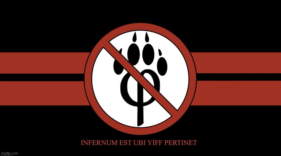 AntiFurryCorps Flag | image tagged in antifurrycorps flag | made w/ Imgflip meme maker