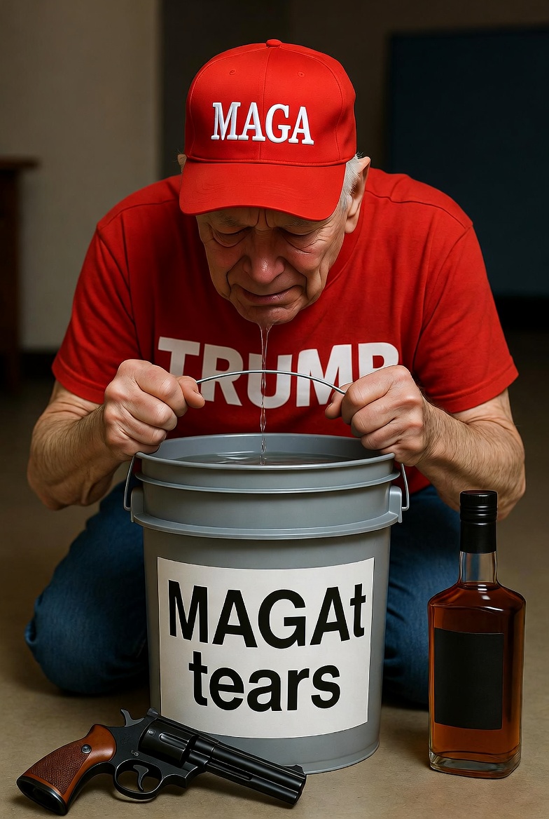 MAGA tears Liquor pistol ballcap crying weak Blank Meme Template