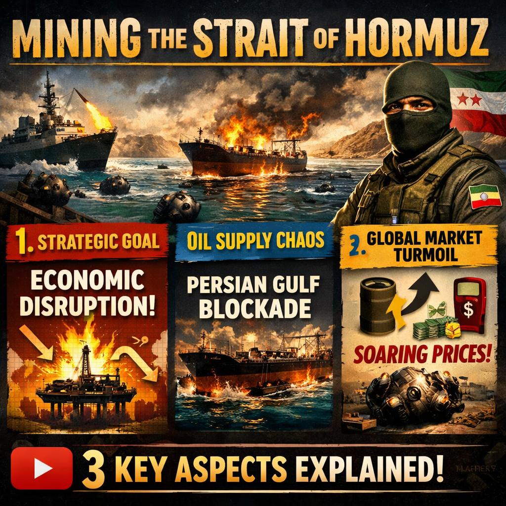 Mining the Strait of Hormuz refers to Iran deploying naval mines Blank Meme Template