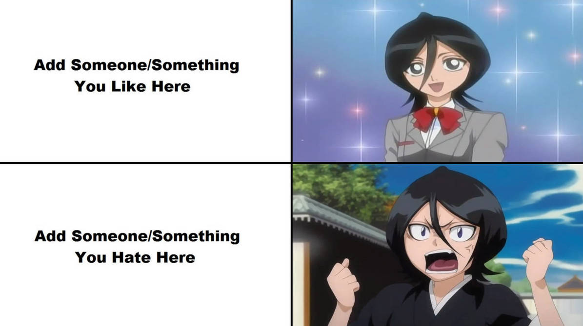 Rukia's reactions Blank Meme Template