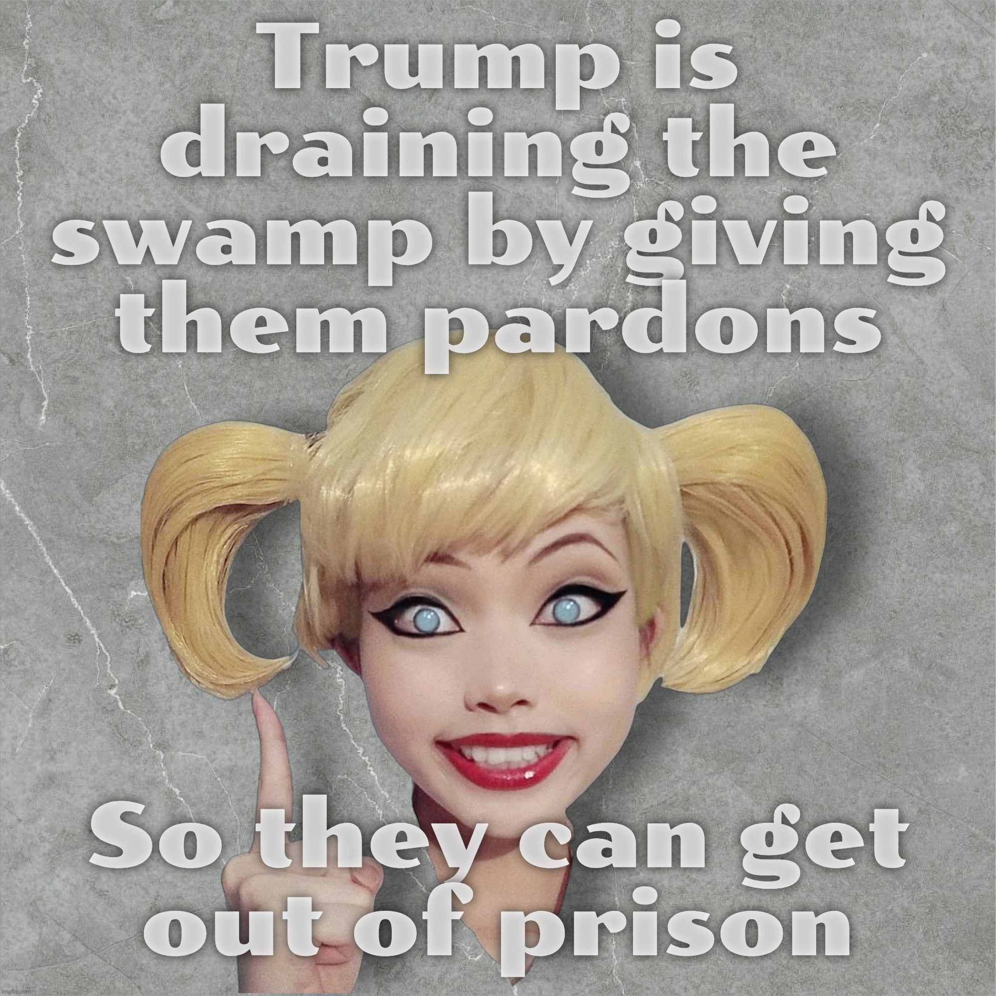 Trump is draining the swamp by giving them pardons So they can get
out of prison | made w/ Imgflip meme maker
