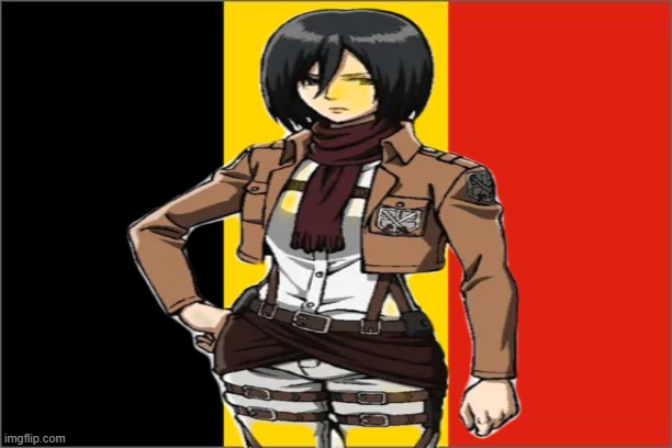 aot icon | image tagged in belgium flag,attack on titan,anime,icons | made w/ Imgflip meme maker
