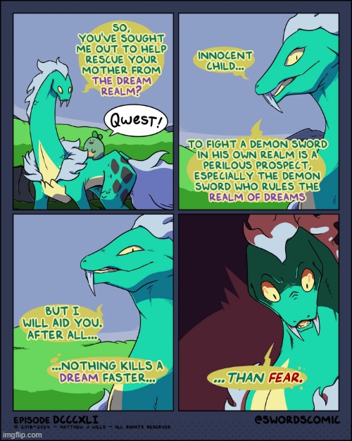 A quest alliance! | image tagged in swords,sprout,quest,beast,alliance,team | made w/ Imgflip meme maker