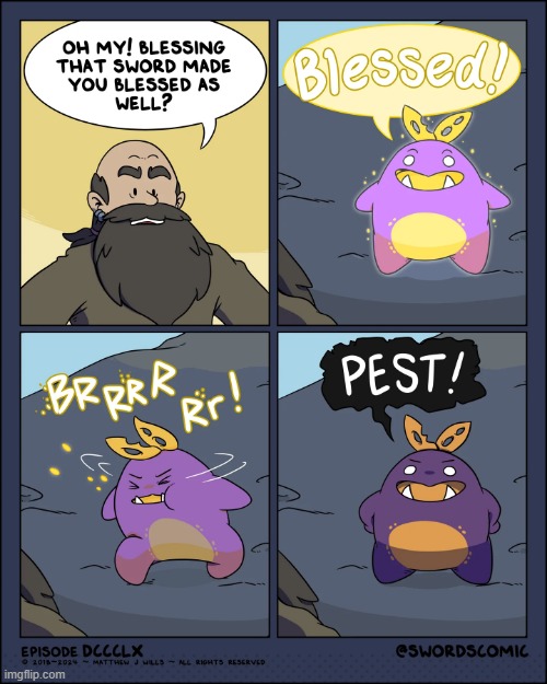 Pest VS Blessed | image tagged in swords,sprout,blessed,shake,shaking,pest | made w/ Imgflip meme maker