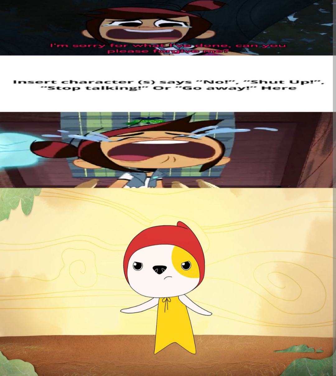 High Quality THEY GOT LUPLUP Blank Meme Template