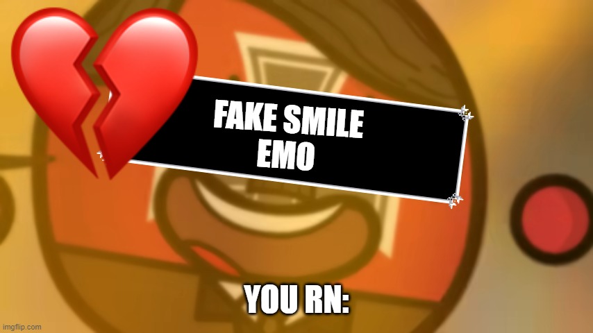 sybau. :peacesign: :decayedflower: | fake smile
emo you rn: | image tagged in sybau peacesign decayedflower | made w/ Imgflip meme maker