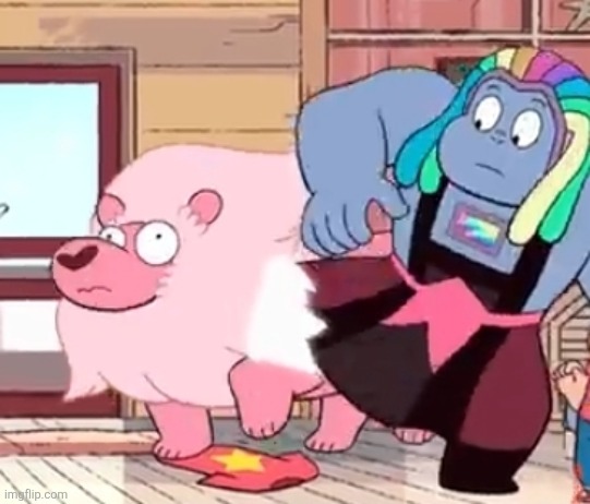 SU Lion & Bismuth | image tagged in su lion bismuth | made w/ Imgflip meme maker