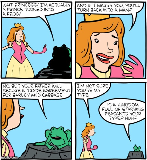 Prince Frog | image tagged in comics | made w/ Imgflip meme maker