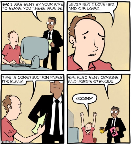 She Sent Papers | image tagged in comics | made w/ Imgflip meme maker