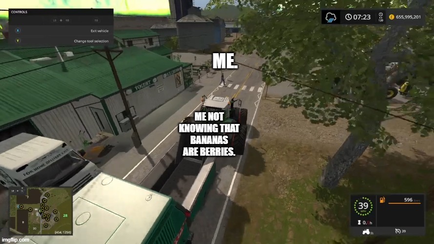 OH. | Me. Me not knowing that bananas are berries. | image tagged in struggles | made w/ Imgflip meme maker