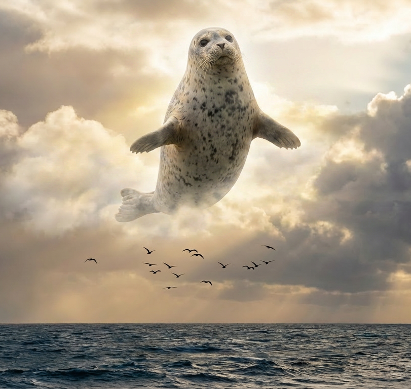 Unadorned seal Blank Meme Template