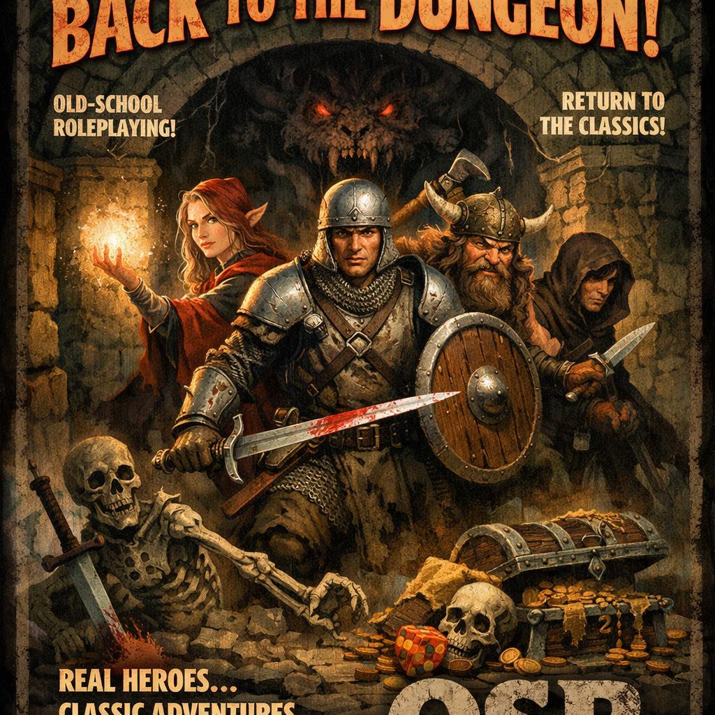 OSR, what is the osr hero, What's OSR to you?BACK TO THE DUNGEON Blank Meme Template
