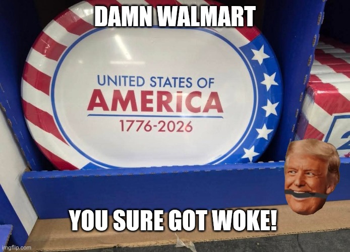The remains to be sold off to corporations | Damn walmart; You sure got woke! | image tagged in walmart declares death of america,donald trump,trump unfit unqualified dangerous,woke,walmart | made w/ Imgflip meme maker