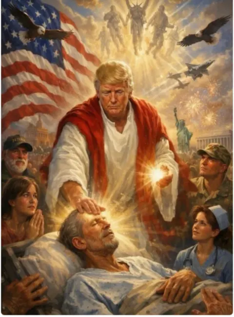 Donald trump jesus Blank Meme Template