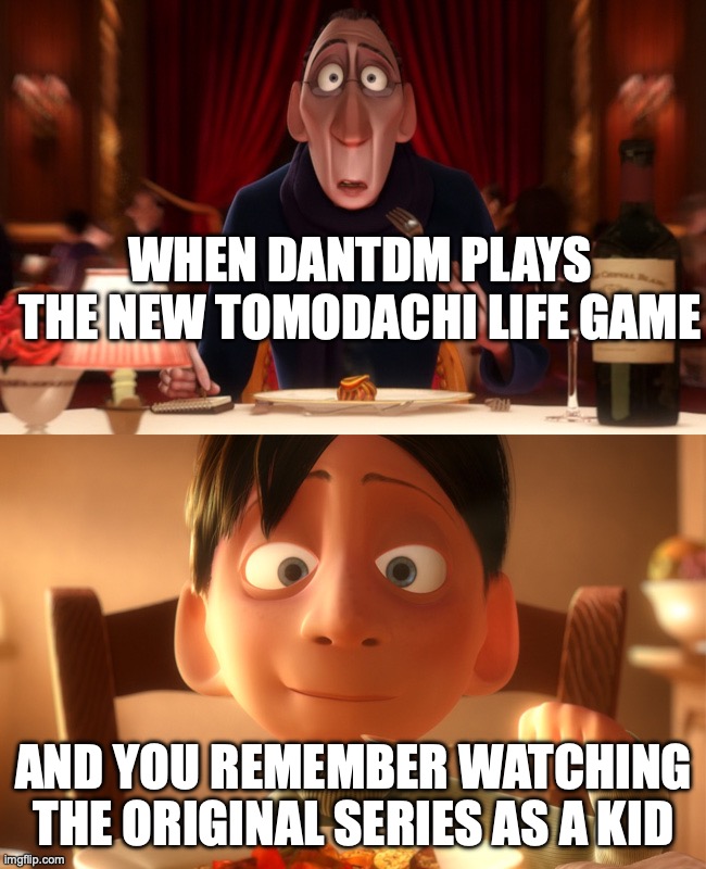 This is a moment in history! | When DanTDM plays the new Tomodachi Life game; And you remember watching the original series as a kid | image tagged in nostalgia,dantdm,tomodachi life,gaming,youtube | made w/ Imgflip meme maker