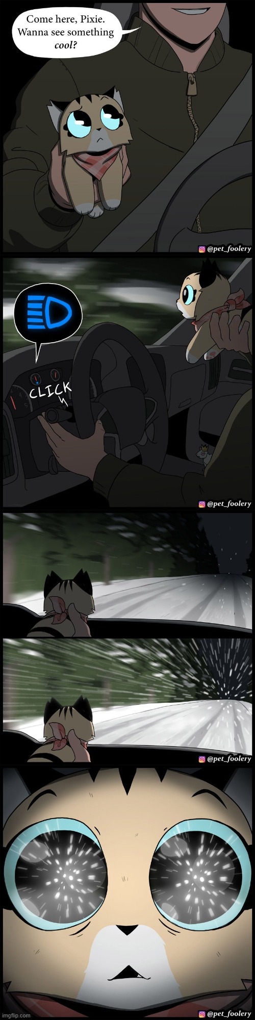 image tagged in cat,car,headlights,snow,galaxy,woah | made w/ Imgflip meme maker
