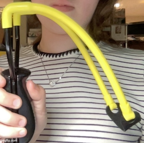 my dad got me a slingshot today | made w/ Imgflip meme maker