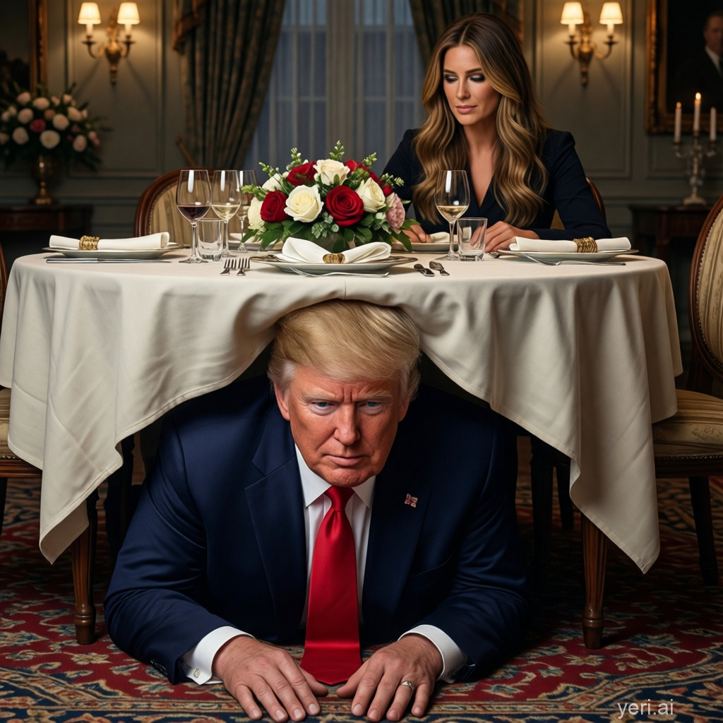 Donald Trump at the 2026 Correspondent's Dinner Blank Meme Template