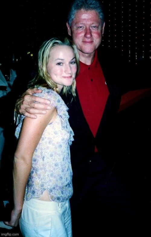 Jailbait Bill Clinton with Epstein Island girl | image tagged in jailbait bill clinton with epstein island girl | made w/ Imgflip meme maker