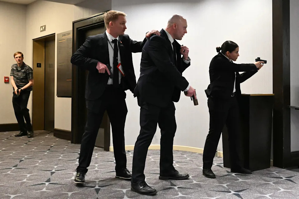 Trump White House Shooting Security Blank Meme Template