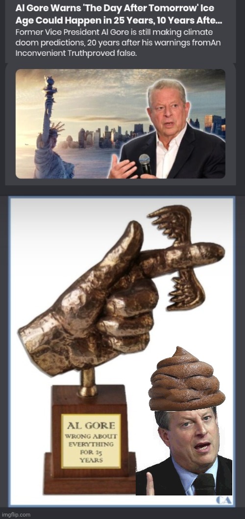 F-U AL Gore | image tagged in screenshot_20260426_003554_chrome jpg,al gore,wrong,forever | made w/ Imgflip meme maker