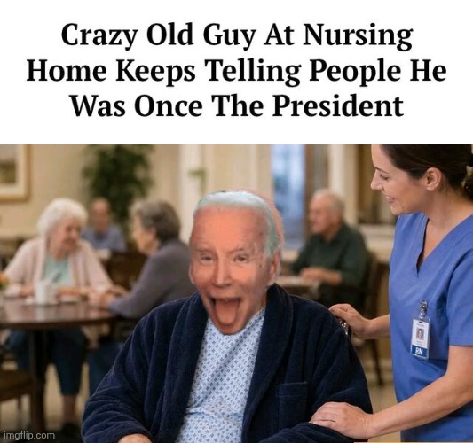 Crazy old Geritol Joe | image tagged in senior,megamind thank you random citizen,annoying | made w/ Imgflip meme maker
