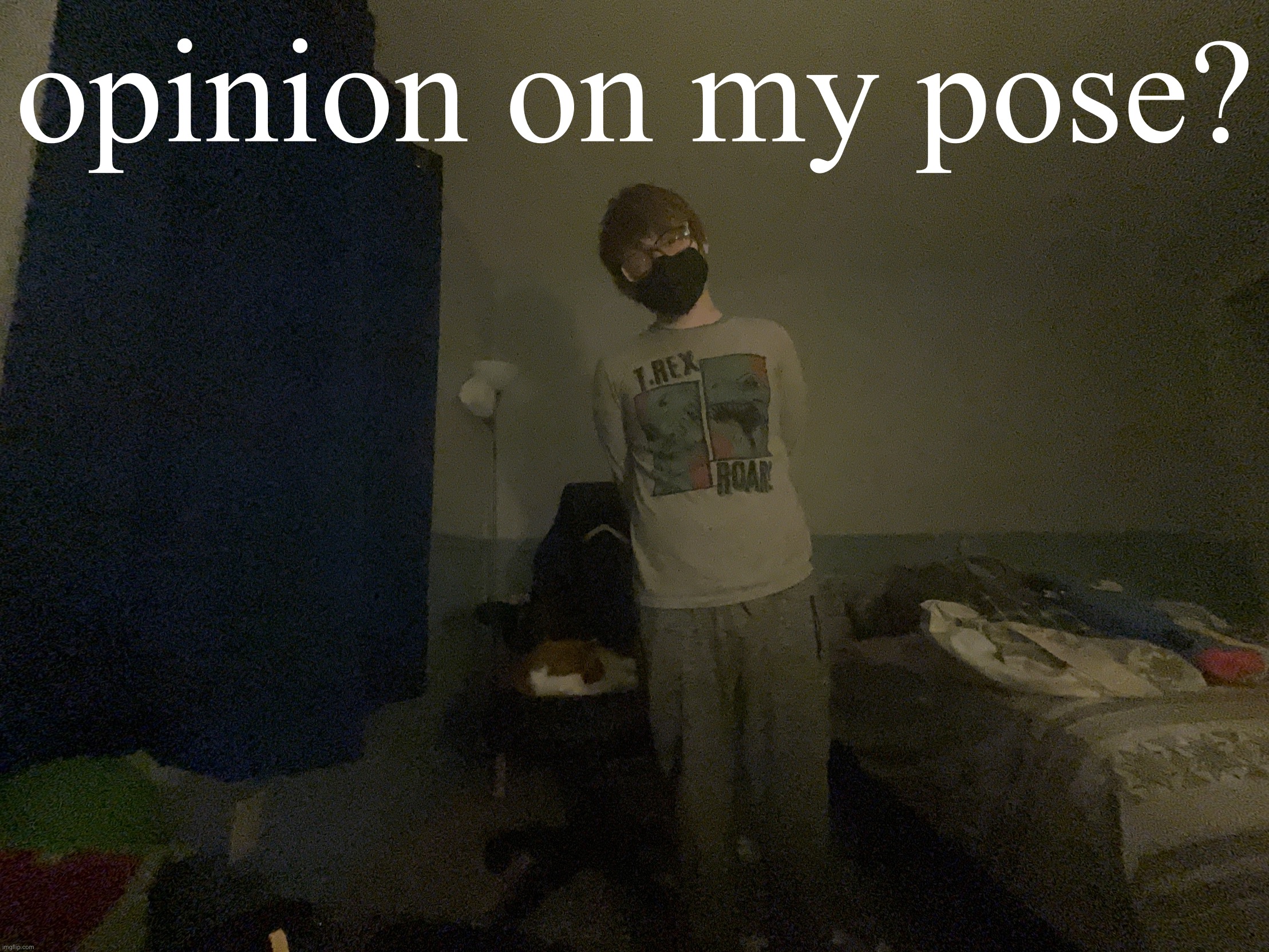 makes me look even more straight, and the mask looks badasd | opinion on my pose? | made w/ Imgflip meme maker