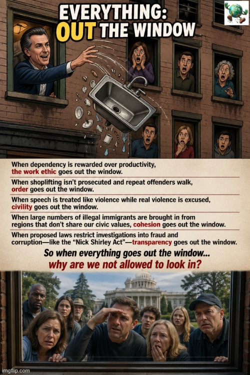 Where is the line between protecting public institutions and shielding them from accountability? | image tagged in maga,conservative,california | made w/ Imgflip meme maker