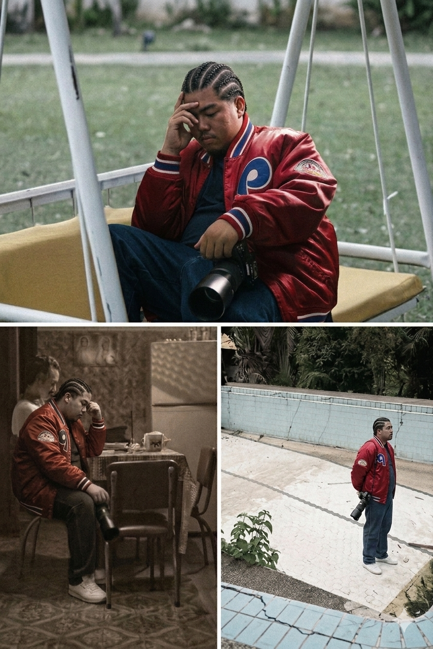 Sad photographer Blank Meme Template