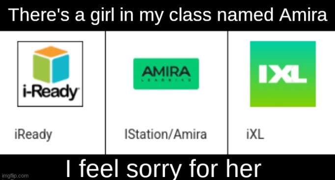 I'm-Deady and IXHell | image tagged in memes,funny,middle school,amira | made w/ Imgflip meme maker