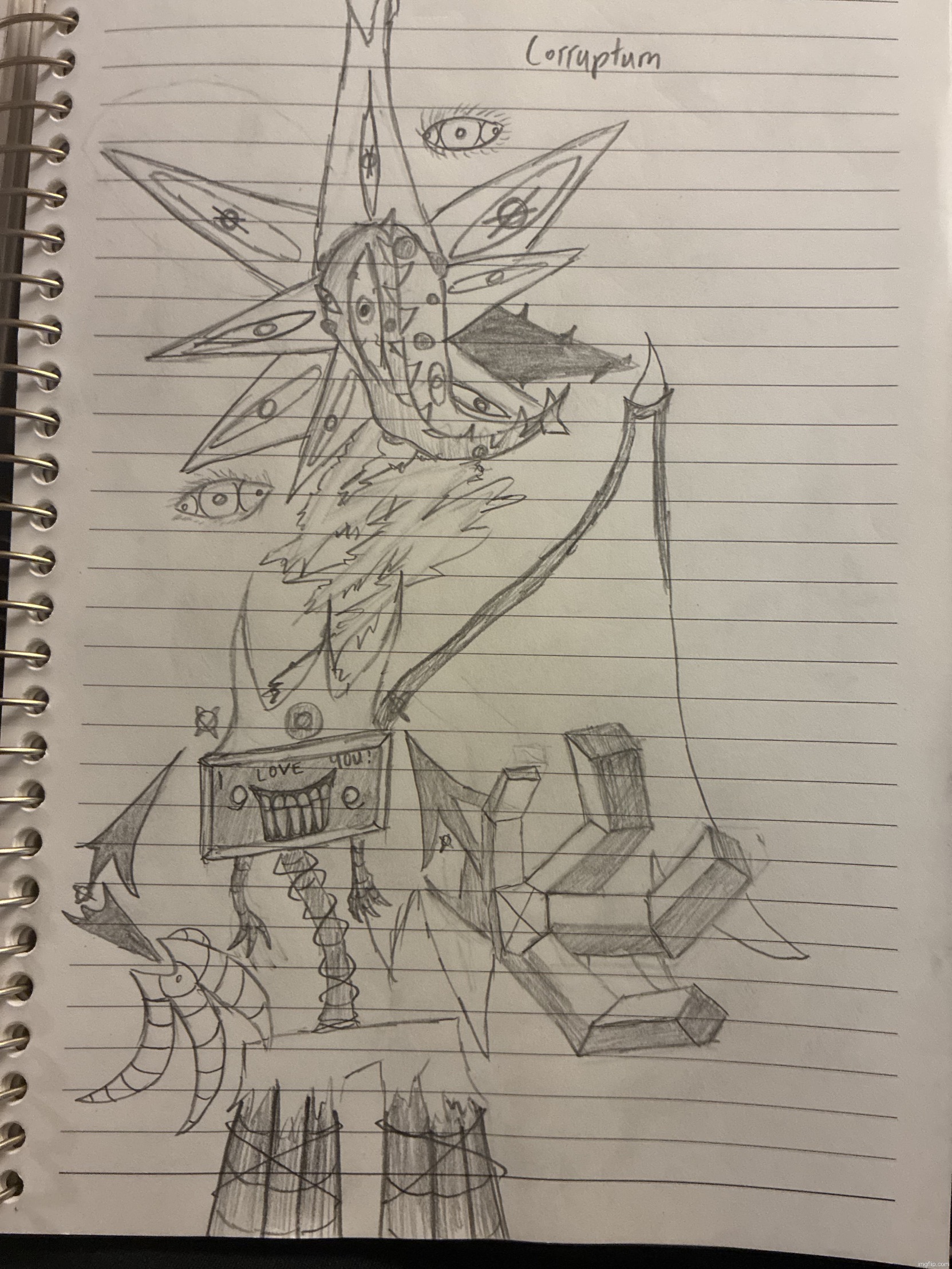 Corruptum (i need character development for this guy, he’s very evil) | image tagged in evil,really evil | made w/ Imgflip meme maker